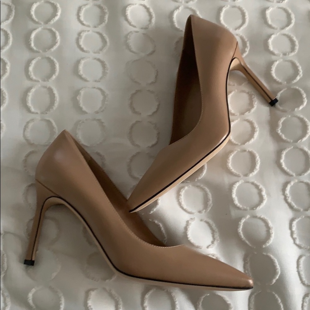 Via Spiga Cloe Natural Point Toe Pumps